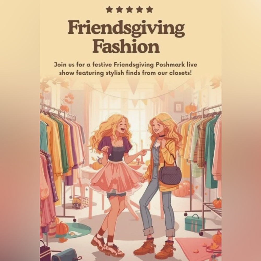 Friendsgiving Fashion Closet clear out Winter & Boho